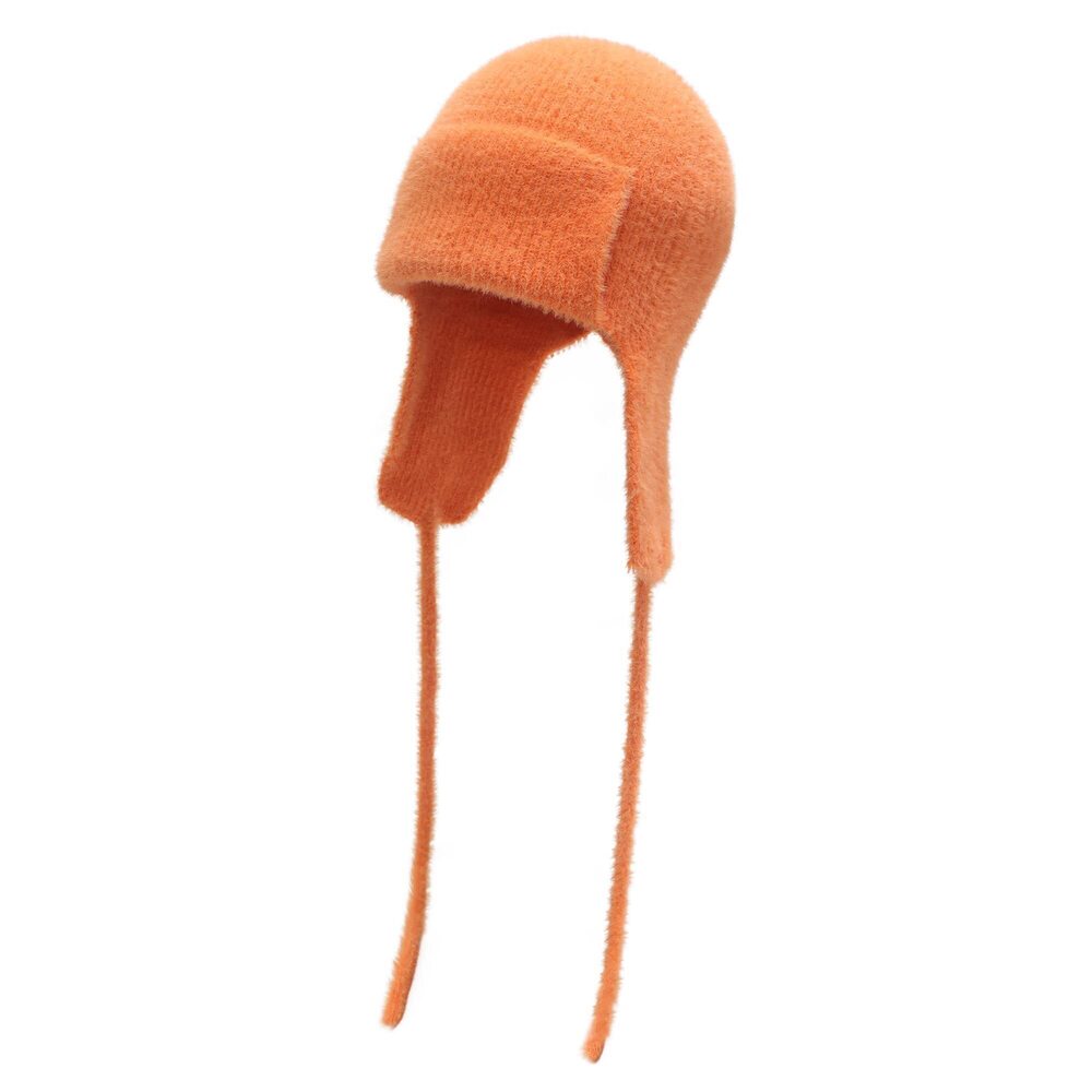 5044 Winter Knitted Earflap Beanie Hat Soft Cashmere Feel Warm Ski Skully